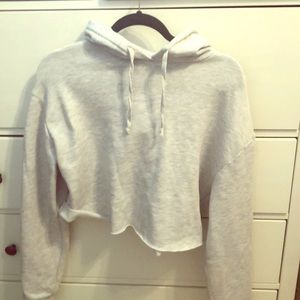 Topshop cropped hoodie